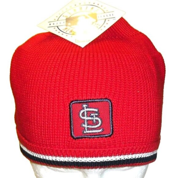 St. Louis Cardinals Mens Red Beanie Winter hat cap Mlb New tags - Picture 1 of 2